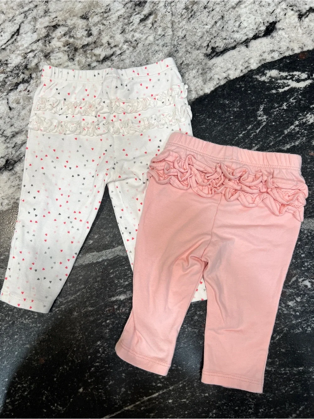 Old Navy & Carter’s Ruffle Leggings Bundle | Girls 3-6 Months